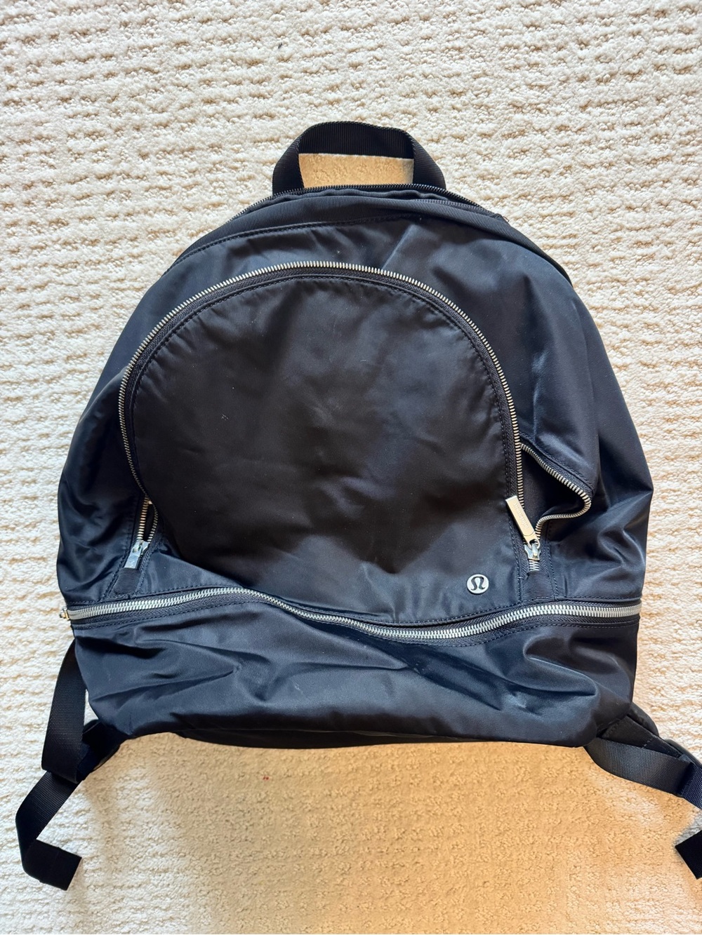 lululemon athletica Black Nylon Backpack